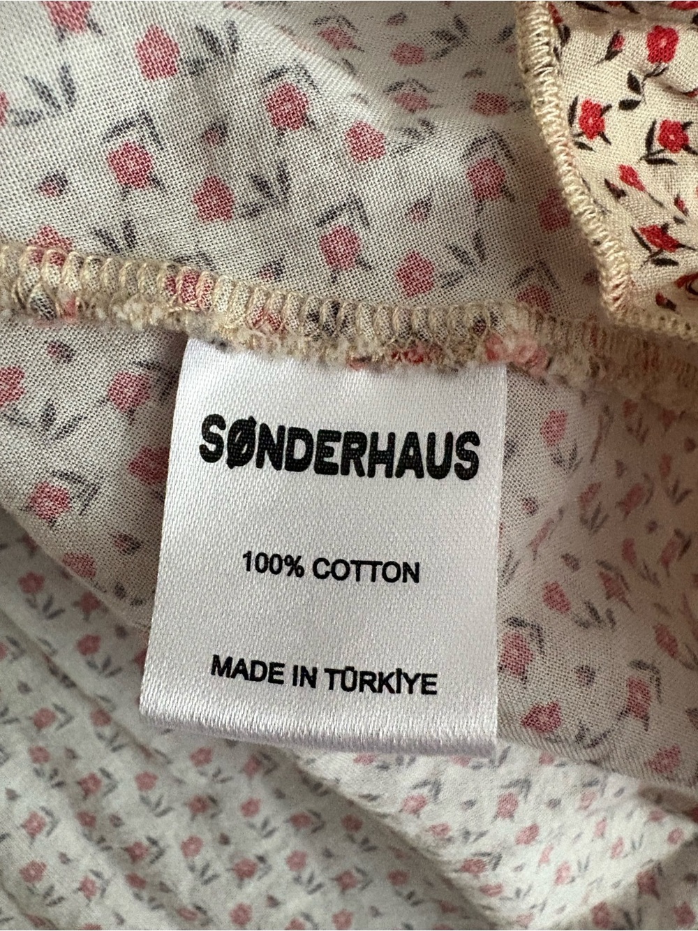 Sonderhaus Persephone Dress Women Size M 100% Cotton Floral Print - Picture 6 of 6